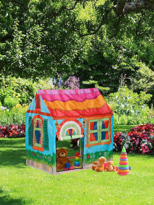 Relaxdays Relaxdays Kinderzelt Kleines Haus Mehrfarbig