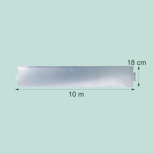 Relaxdays Garden Hedge in Gray Colour 1m x 10cm