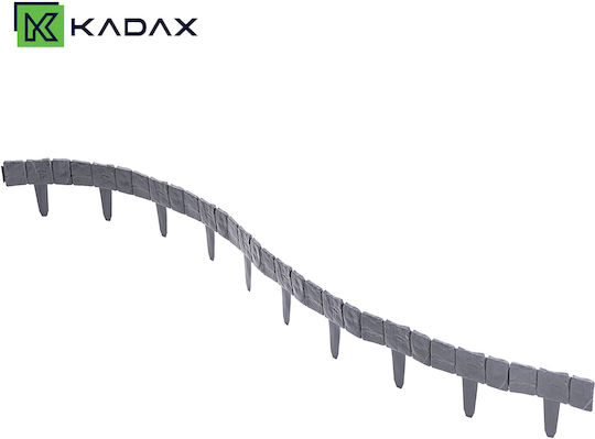 Kadax Пластмасова Градински Жив Плет в Сив Цвят 10 Бройки