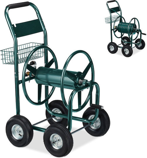 Relaxdays Wheeled Garden Hose Reel Without Hose