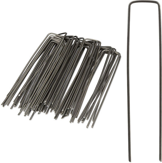 Relaxdays Set 50 Cuie De Fixare Antracit 15x0.2x2.5 Cm Relaxdays Set 50 Cuie De Fixare Antracit 15x0.2x2.5 Cm