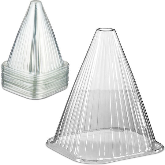 Set 80 Huse Transparente Pentru Plante Relaxdays 22x19x19 Cm Protecție Împotriva Soarelui Îngheț Set 80 Huse Transparente Pentru Plante Relaxdays 22x19x19 Cm Protecție Împotriva Soarelui Îngheț