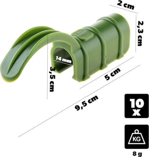 Kadax Clip Pentru Fixarea Foliei Pe Țevi 16 Mm 10 Bucăți