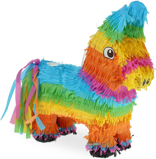 Relaxdays Pinata Măgar Colorat 38x35x12 Cm Multicolor