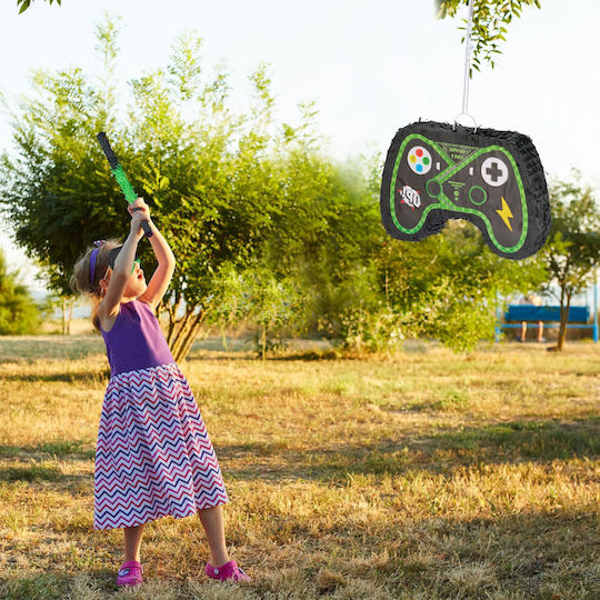Relaxdays Pinata Controller Set Dunkes Grün Schwarz 28x8x42 cm