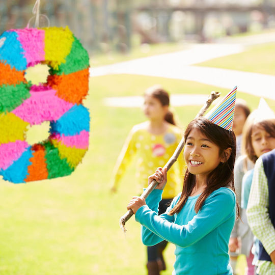 Birthday Pinata Relaxdays Multicolor 50.5x35.5x7.5cm Includes Numbers From 0 To 9