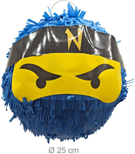 Piñata Pentru Petreceri Copii Relaxdays Design Ninja Set Multicolor Mască Liliac 25x25x25 Cm