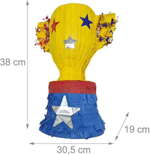 Set Pinata Petrecere Mască Liliac Relaxdays Multicolor 38x30.5x19cm