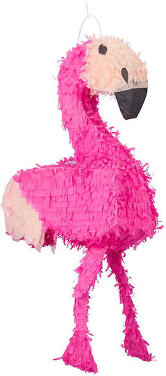 Relaxdays Flamingo Pinata Rosa Schwarz 80x40x14cm