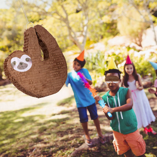 Party Pinata Set Relaxdays 3 Stück Braun Farb Maße 48x44x8cm