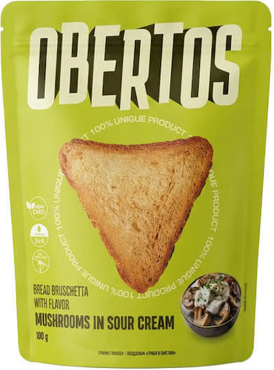 Obertos Snack Mushroom Sour Cream Flavor 100gr 5-61740