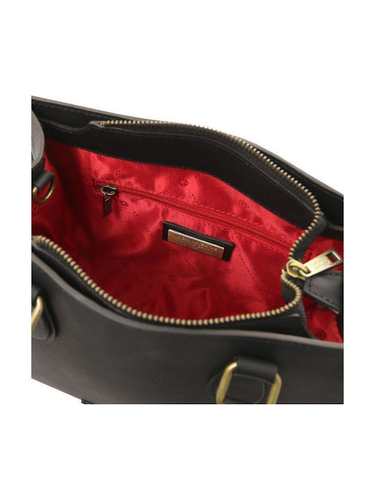 Leather Women's Handbag Shoulder Black