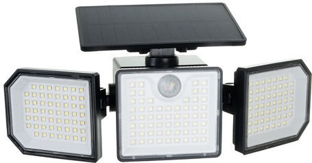 Lampa Solară de Perete 5W 500lm cu Senzor de Mișcare și Telecomandă IP65 26.5x12x12cm