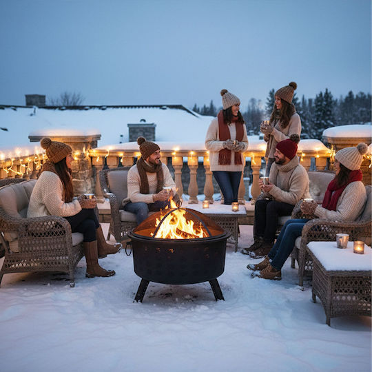 Relaxdays Holzkohlegrill