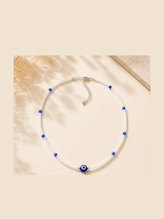 Kinzi Kinzi Halskette Auge Blau