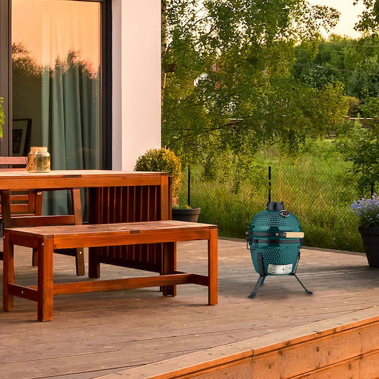 Relaxdays Grătar cu Cărbune Kamado cu Capac