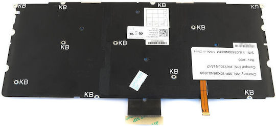Tastatură Laptop Dell Xps 15z Argintie Retroiluminată Layout Engleză (UK)