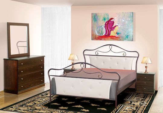 No52 Κρεβάτι Υπέρδιπλο για Στρώμα 160x200cm Γκρι No52 Κρεβάτι Υπέρδιπλο για Στρώμα 160x200cm Γκρι