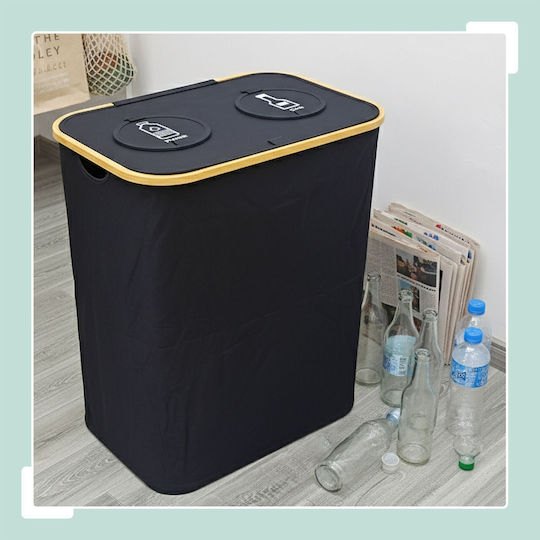 Relaxdays Coș De Gunoi Din Plastic Pentru Reciclare 80 L Gri