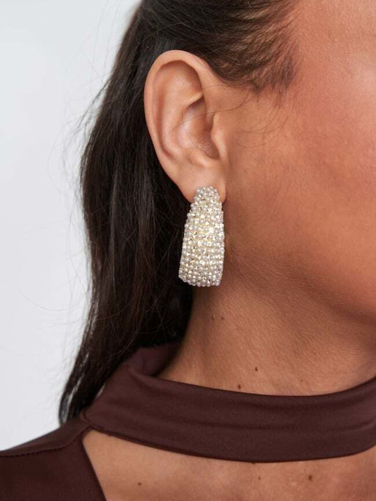 Ohrringe Ohrhänger Strass Vergoldet