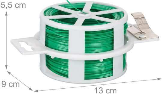 Relaxdays Set Sârmă Grădină 5 Role 50m Verde