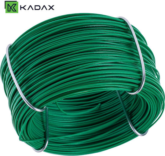Kadax Тел За Садене На Растения С PVC Покритие Зелен 50 М 2 Бройки