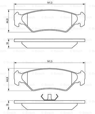 Bosch Disc Brake Pad Set 0 986 492 020