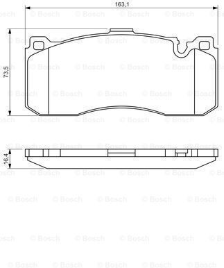 Bosch Brake Pad Set Disc Brake 0 986 494 428