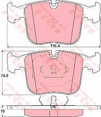 Trw Gdb1118 Brake Pad Set Disc Brake