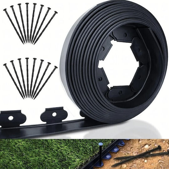 Material Pentru Garduri De Grădină 6cm 30 Bucăți Negre