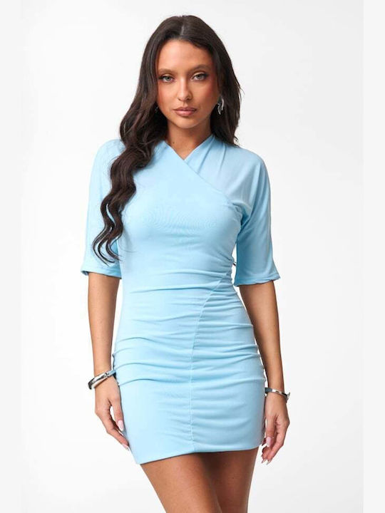 Mini Evening Dress Light Blue