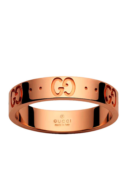 Gucci Γυναικείο Δαχτυλίδι Ροζ Χρυσό 18Κ