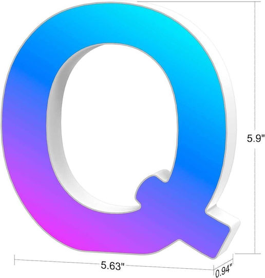 Φωτιστικό LED RGB Γράμμα