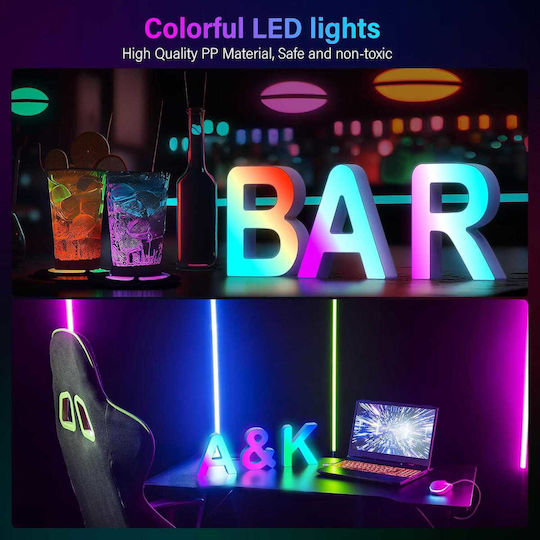 Dekoratives Tischlicht LED RGB Brief