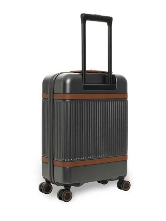 The Chesterfield Brand Cabin Hard Gray Suitcase with 4 Wheels Height 55cm
