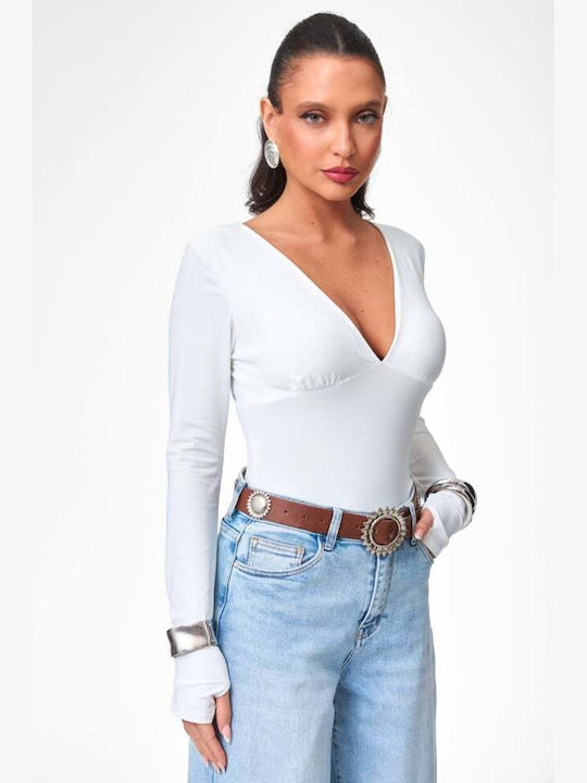 Damen Bluse Weiß
