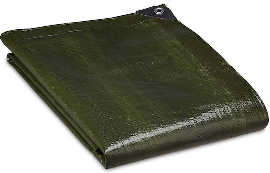 Relaxdays Pânză Impermeabilă De Acoperire 140gr/m² 6x1.5m Ușoară Verde