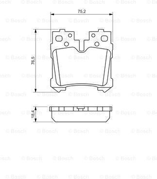 Bosch Brake Pad Set Disc Brake 0 986 494 424