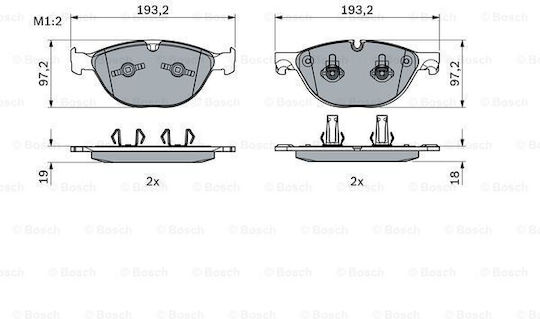 Set Plăcuțe Frână Disc Bosch 0 986 494 955
