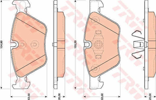 Trw Gdb1810 Brake Pad Set Disc Brake