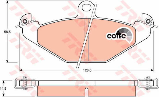 Trw Gdb1041 Disc Brake Pad Set