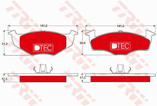 Trw Gdb1274dte Brake Pad Set Disc Brake