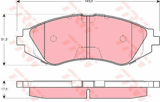 Trw Gdb3265 Brake Pad Set Disc Brake
