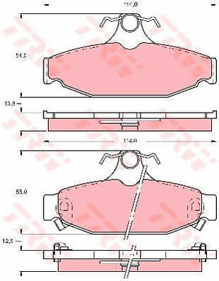 Trw Gdb4089 Brake Pad Set Disc Brake