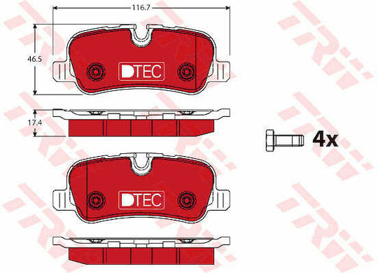 Set Plăcuțe De Frână Disc Frână Trw Gdb1632dte