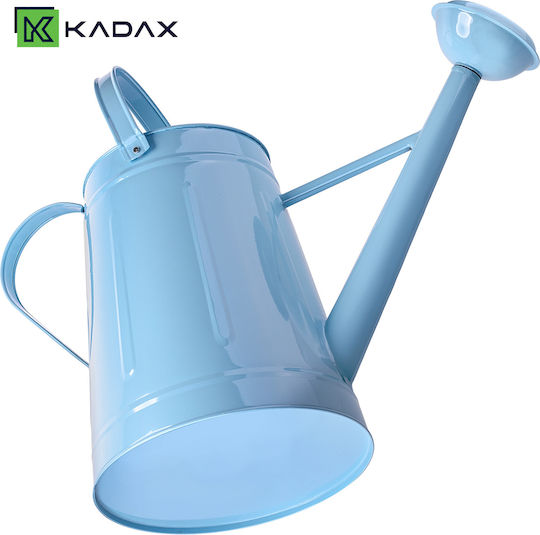 Kadax Метална Градинска Поливателна Каничка 8л Светлосиня