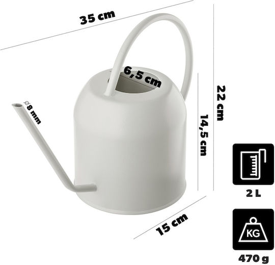 Kadax Stropitoare De Grădină Din Oțel 2L Crem