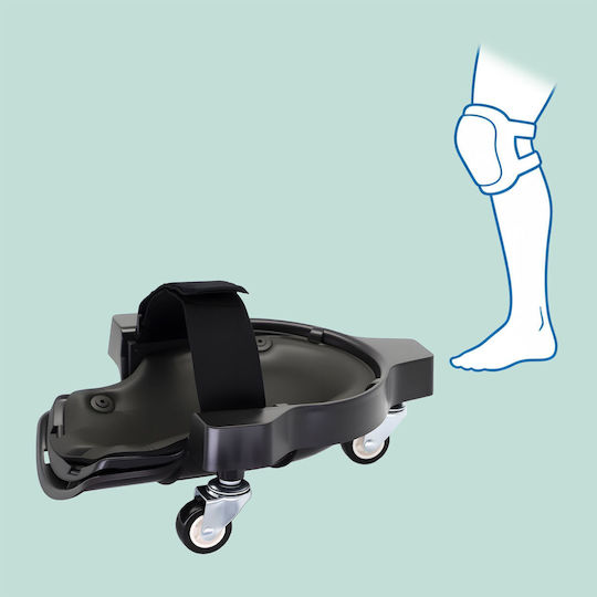 Relaxdays Sicherheits-Knieschoner Innen Gel Schwarz 9x29,5x22 cm
