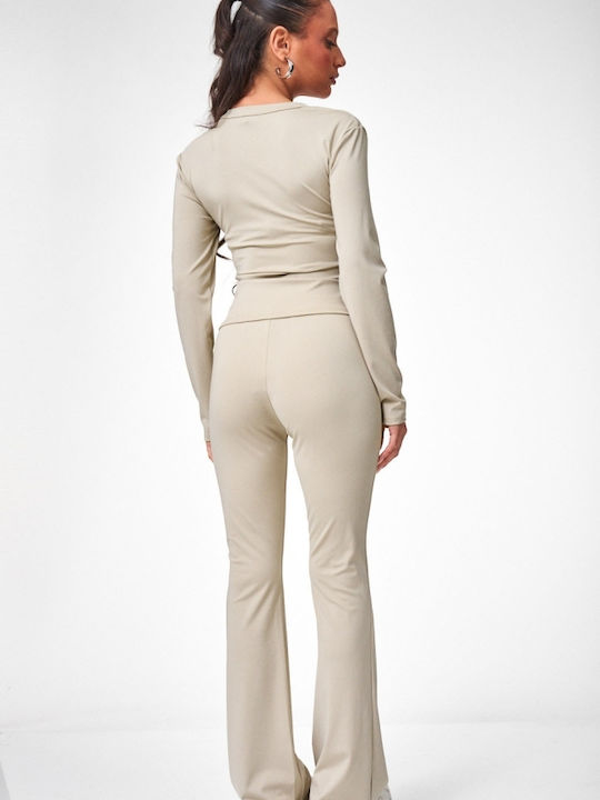 Women's Beige Set with Trousers