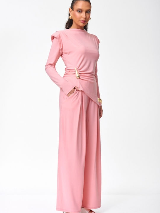 Women's Pink Set with Trousers